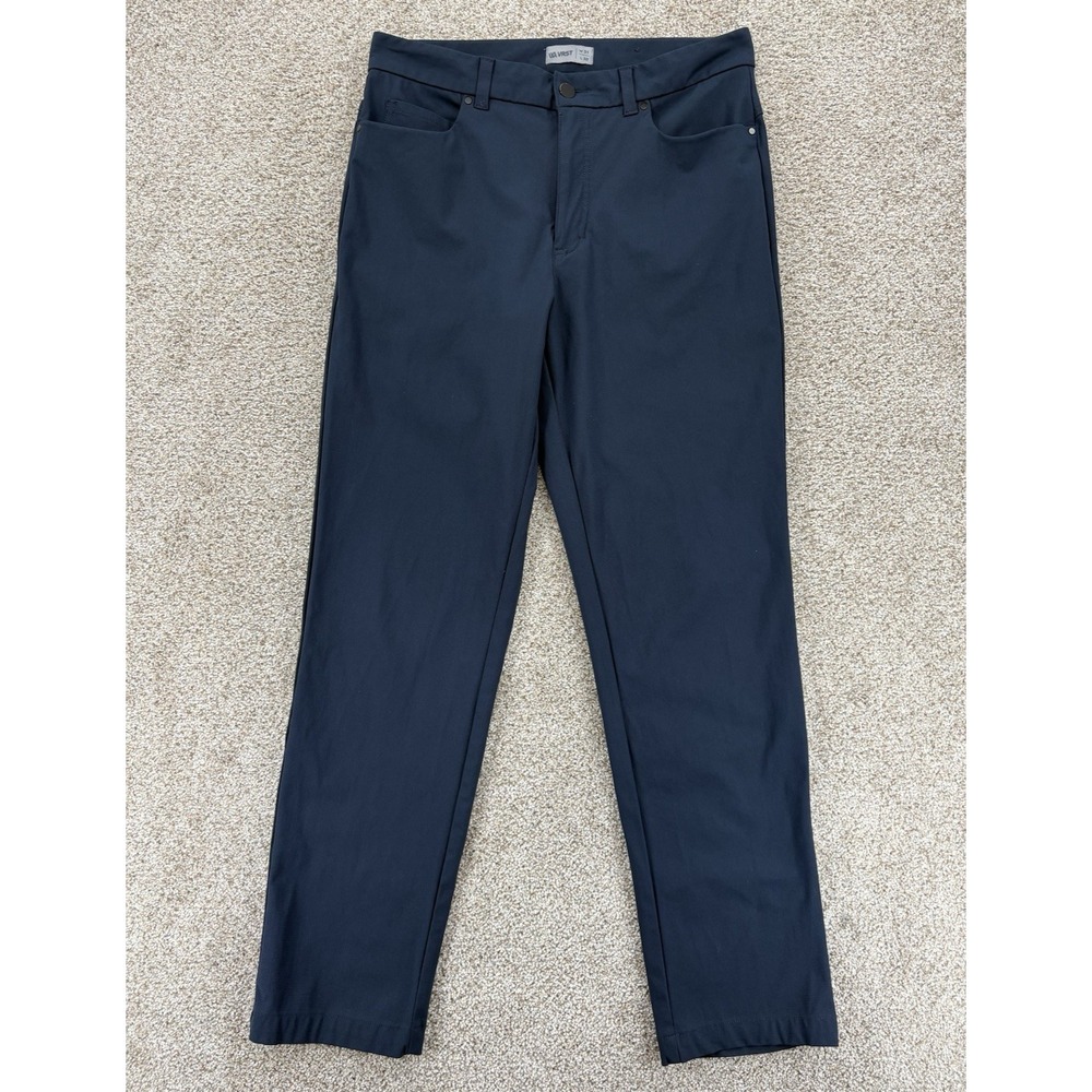 VRST Commuter Pant Mens 31x32 (Fits 31x30) Blue Athletic Fit 5 Pockets Pure Navy